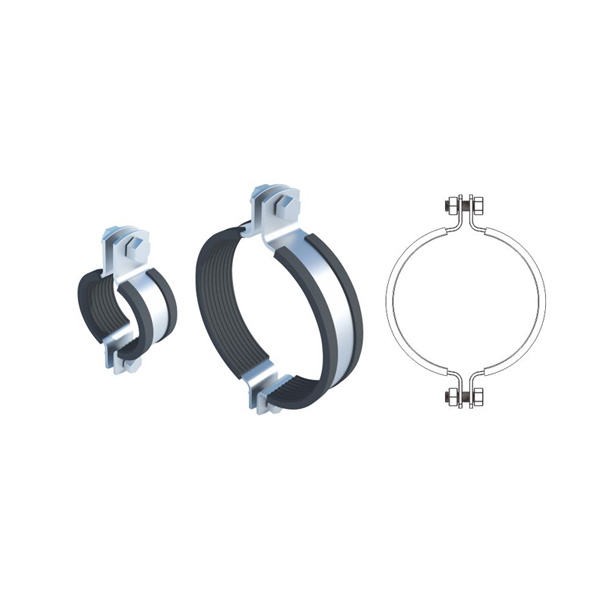 O Pipe-Rings 6mm Thick M12 Bolt Fast Installation for Seismic Support in Solar Mounting Systems