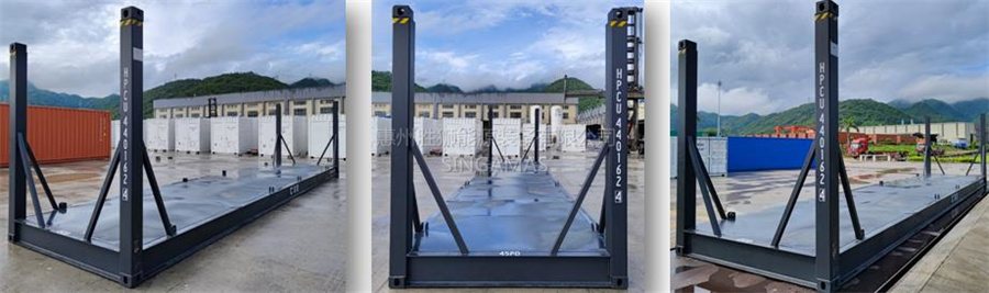 Fixed Post Flatracks Heavy-Duty Steel Frame for Battery Energy Storage Systems HSC