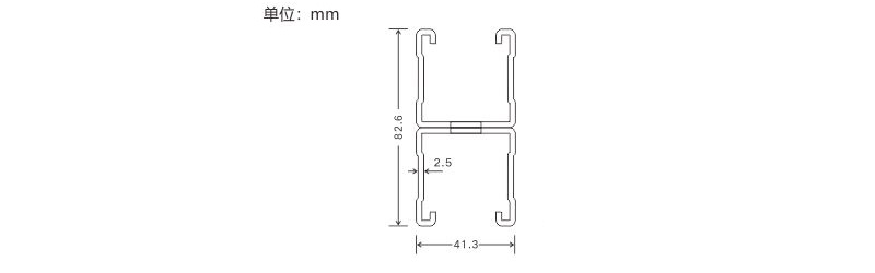 Double Channels 2.50mm Wall Thickness 82.6mm Height for Solar and Energy Storage Support Structures