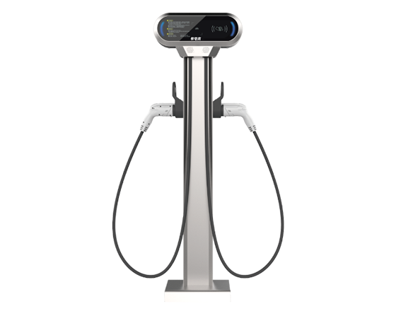 2*7kW Charging Pile Dual-Gun IP55 Wall-Mounted AC EV Charger for Commercial and Residential Parking Smart Charging Solutions