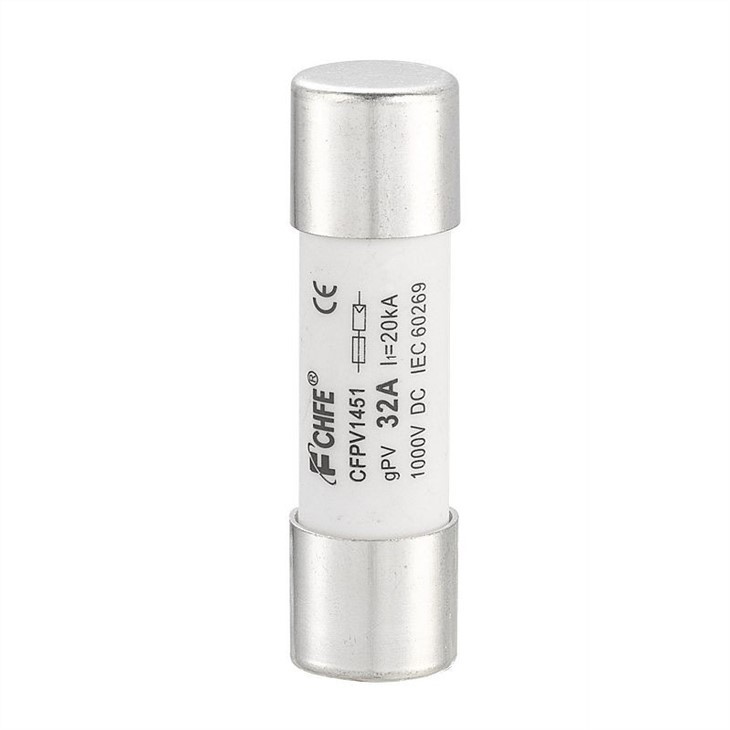 TUV PV Fuse Up to 1000Vdc 50A 20kA Breaking Capacity for Solar Power Systems