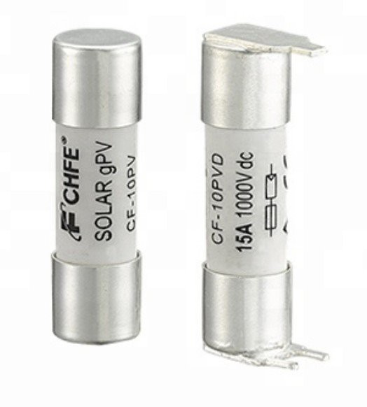 10x38 PV Fuse 1000Vdc 20KA Breaking Capacity Solar Photovoltaic System Protection