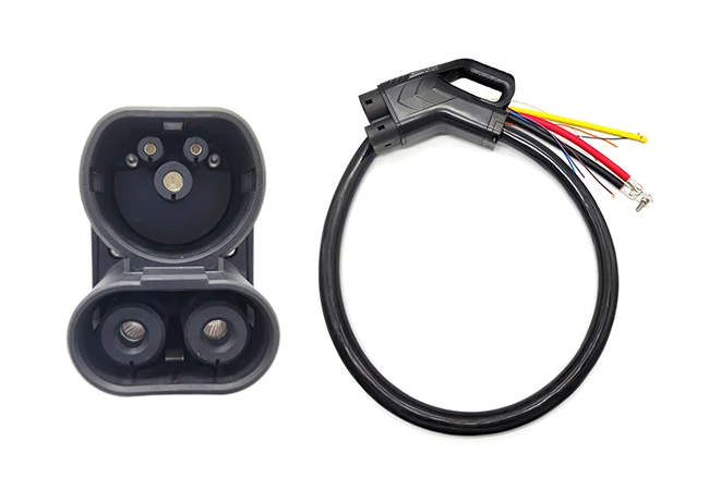 80A CCS 2 Plug Connector 80A 1000V IP55 TPU Cable for DC Fast Charging EV CCS2
