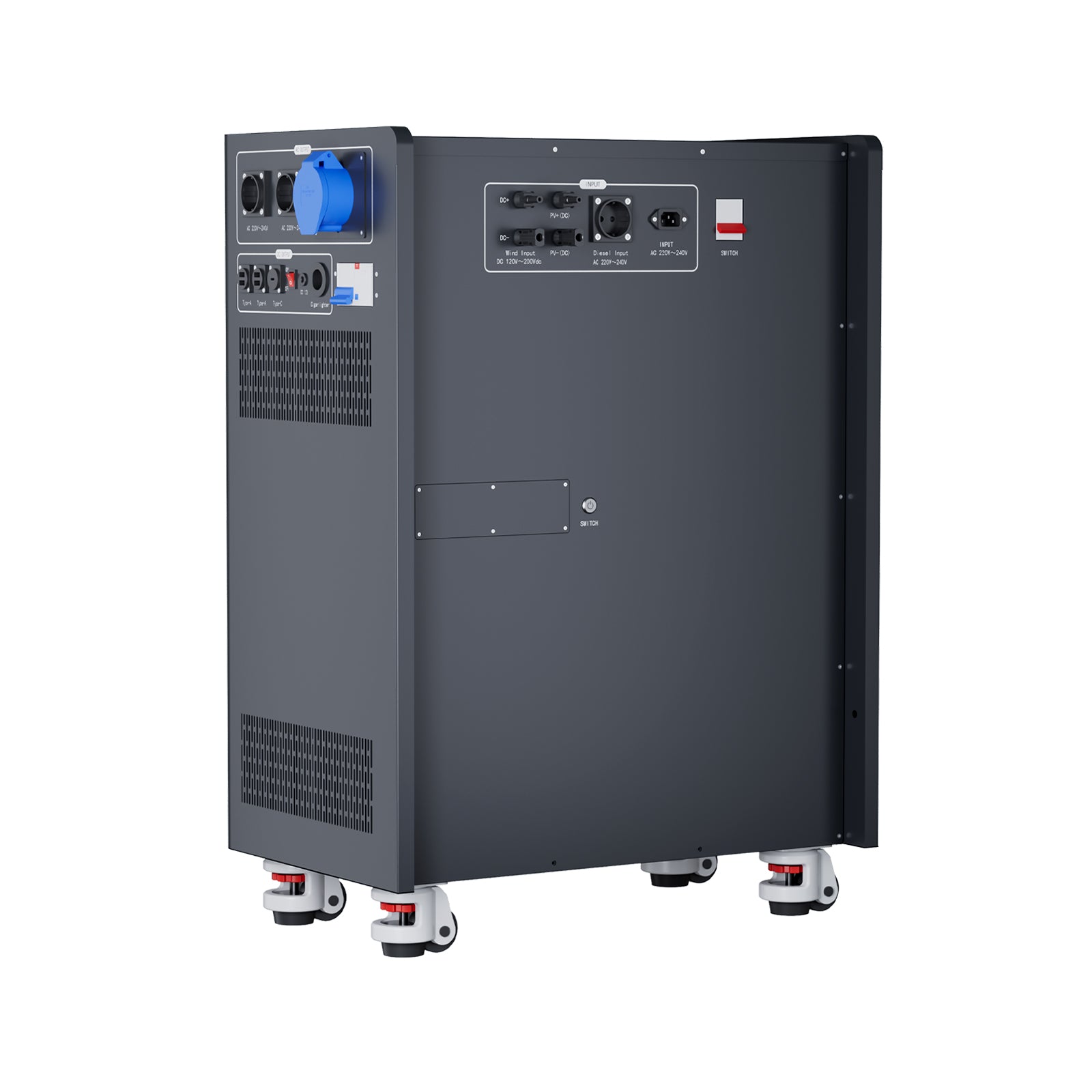 KLA02-63 Portable Power Distribution Board IP66 Weatherproof RCD Protected for Solar and Energy Storage Systems