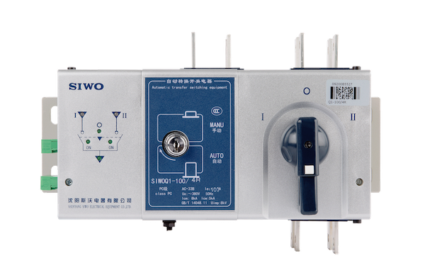 SIWOQ Series Automatic Transfer Switching Appliances Electromechanical Integration with Voltage and Frequency Detection for Power Supply Systems