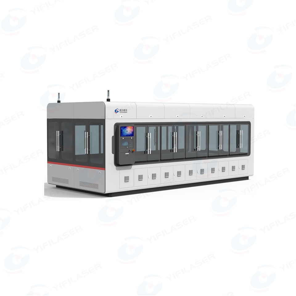 Cylindrical Cell Positive Electrode Welding Machine 50-150 PPM High Efficiency Magnetic Levitation Layout for Battery Manufacturing YIFILASER