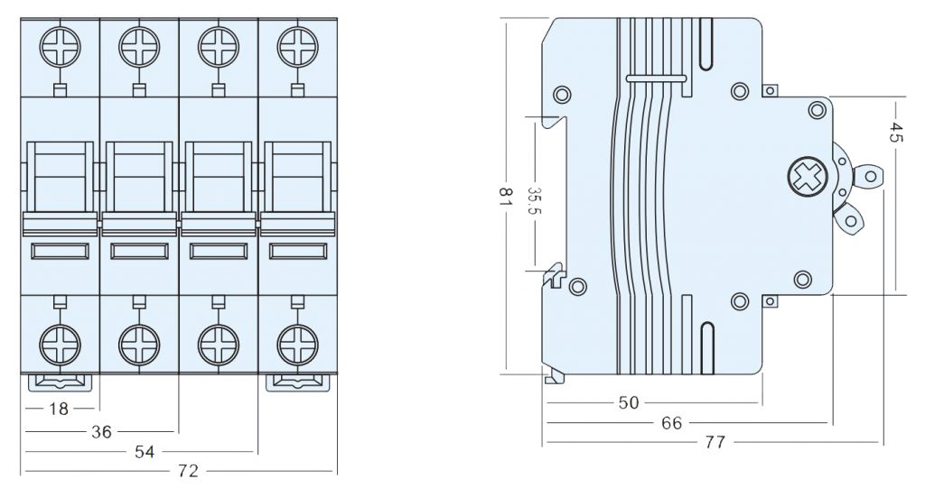 NKI1-125 2P Isolation Switch 240/415V 32-100A 50/60Hz for Solar Energy Storage Systems Anxele