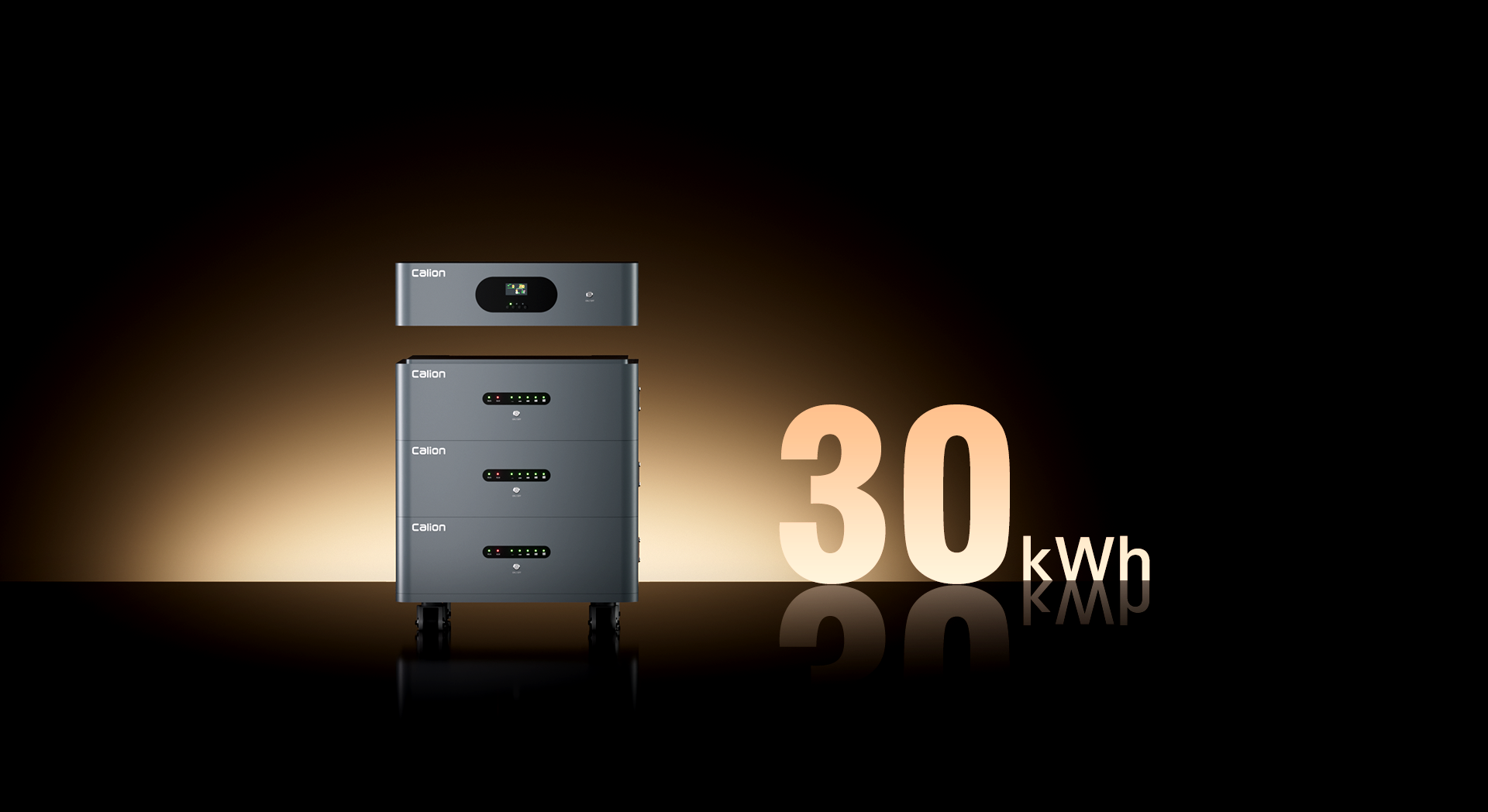 Stacked 30kWh All-in-One Battery Energy Storage System for Home Backup Power
