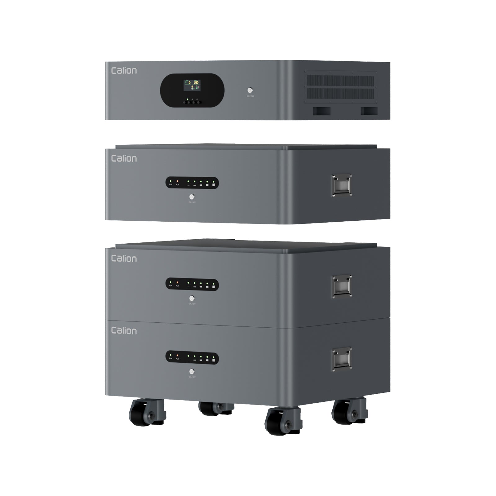 AlI-in-One 51.2V Calion 30.7KWH (3 Module) Stackable Home Energy Storage System with 20ms Fast Switching for Backup Power and EV Charging