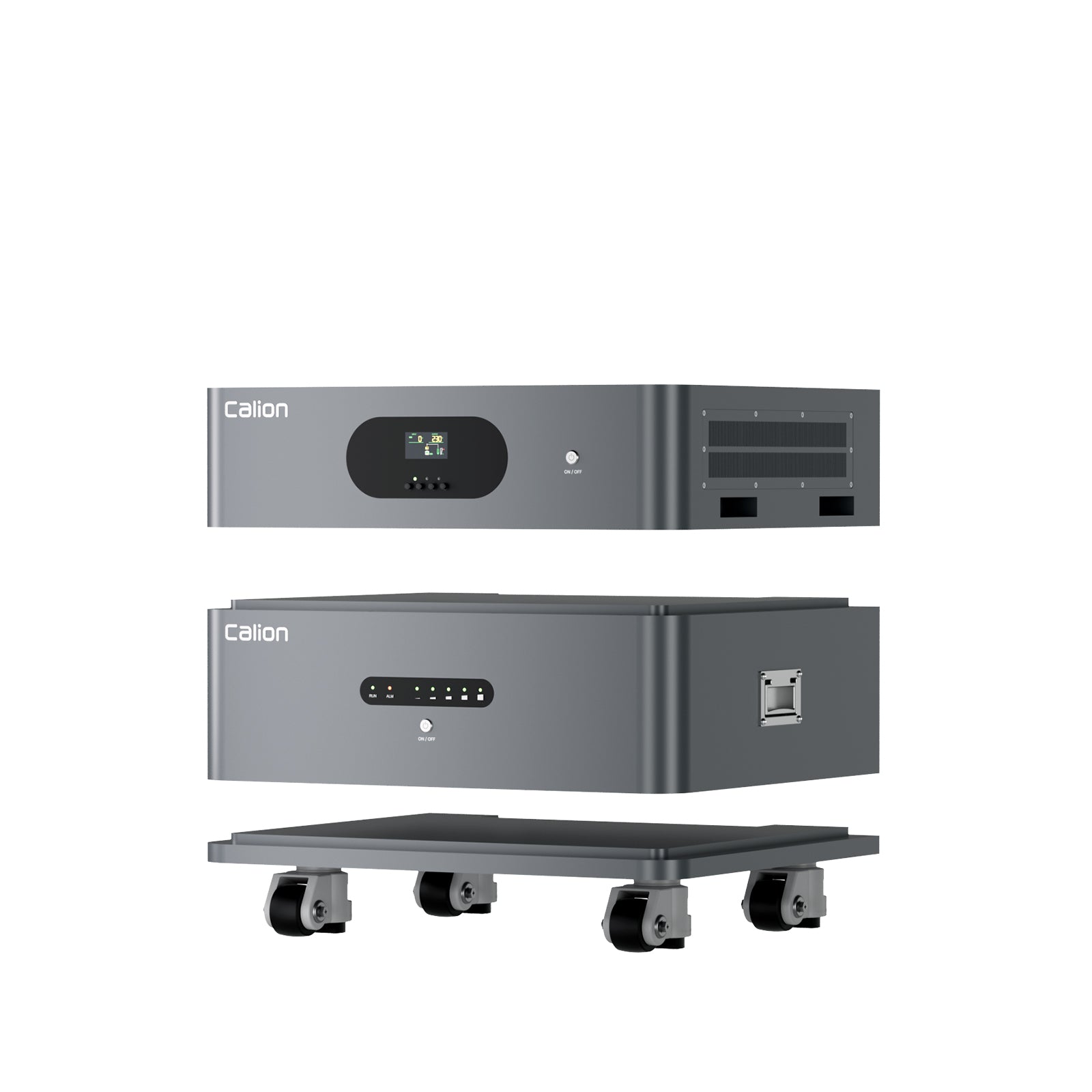 AlI-in-One 51.2V Calion 30.7KWH (3 Module) Stackable Home Energy Storage System with 20ms Fast Switching for Backup Power and EV Charging