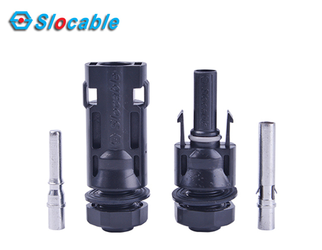 MC4 Panel Mount Connector 50A 1000V/1500V IP68 Waterproof Solar PV System for Home Use