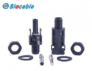 MC4 Panel Mount Connector 50A 1000V/1500V IP68 Waterproof Solar PV System for Home Use