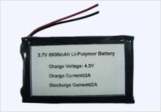 Li-Polymer Battery 3.7V High Capacity for Bluetooth GPS Camcorder Portable Devices