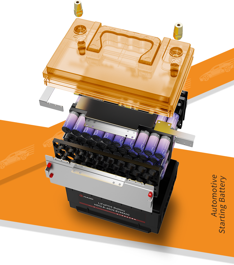 Starting Battery LiFePO4 Lightweight High Cranking Power Automotive Start-Stop Systems