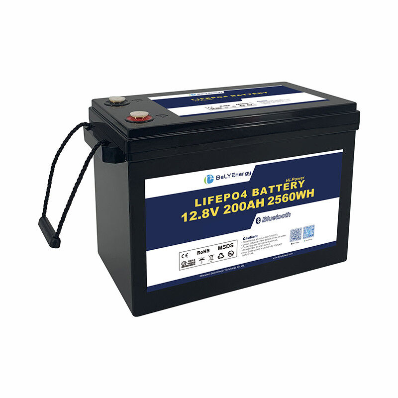 Bely Energy Built-In Bms 12V200AH Rechargeable Solar Battery LiFePO4 Deep Cycle 200Ah 12V for RV Home Off-Grid Use