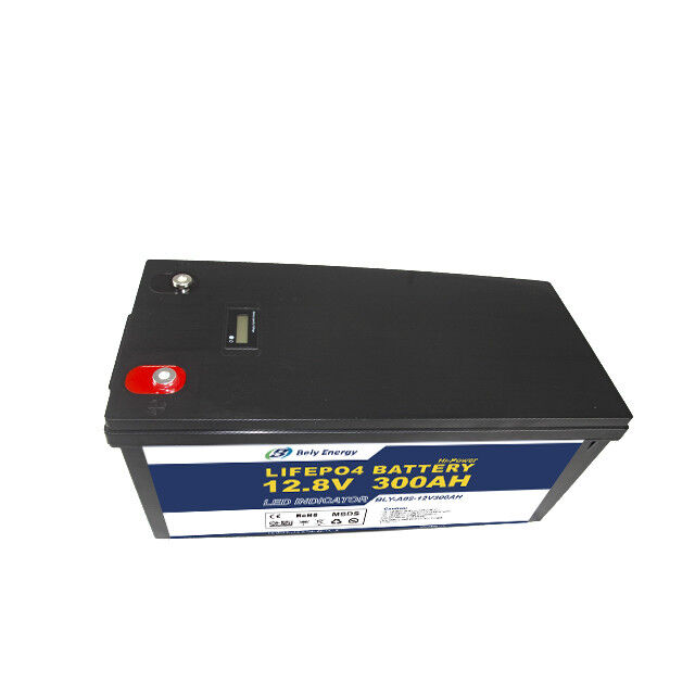 12V 300Ah Led Light Rechargeable Battery High-Capacity LiFePO4 for RV Marine Solar Storage