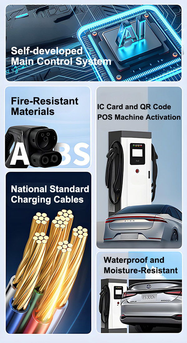 30KW Home Chargers for Electric Cars Five Core?Advantages
