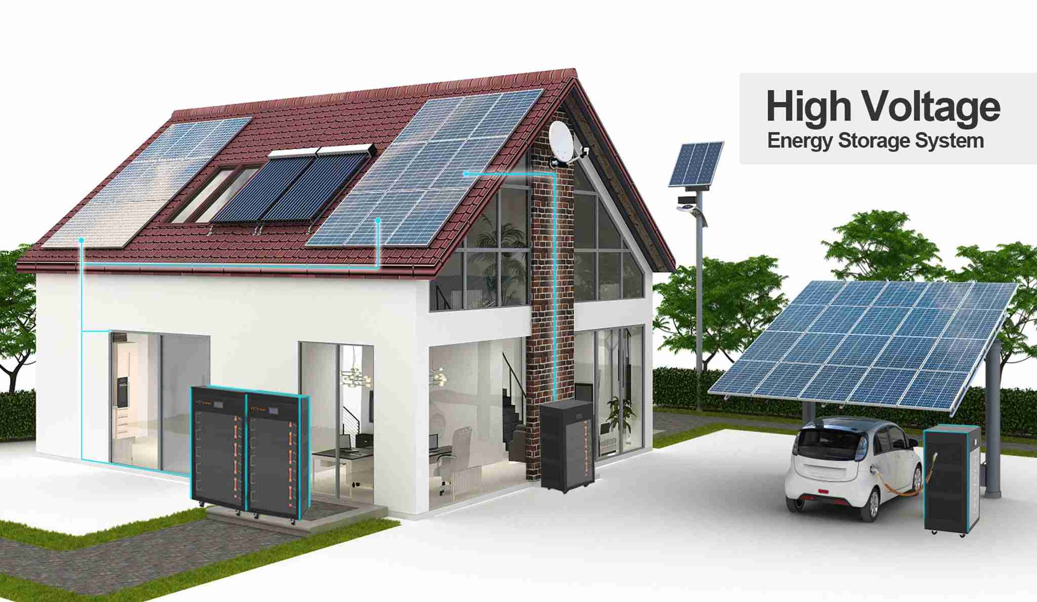 57kWh Rack Mounted High Voltage Battery