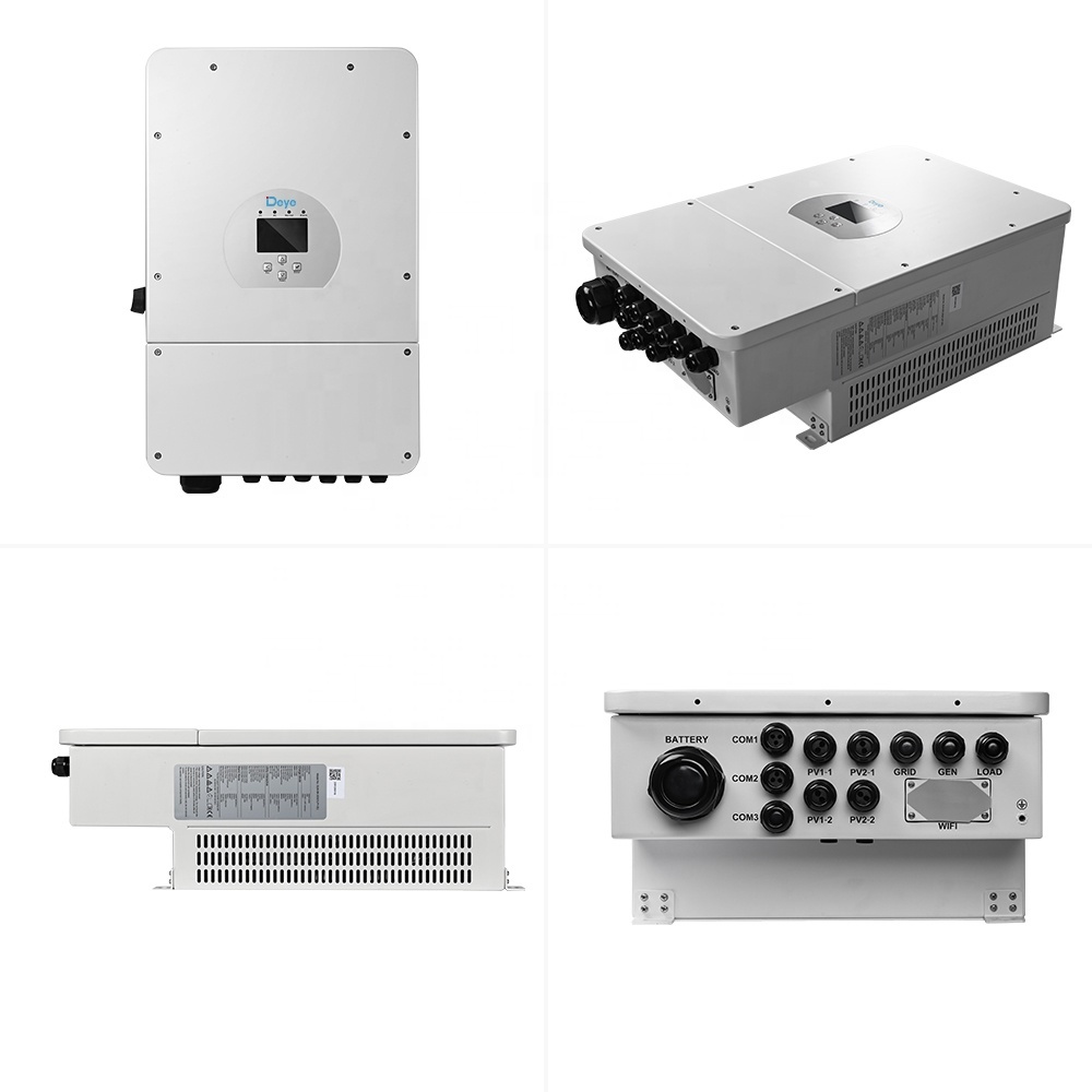 CE Approved Deye Solar Inverter 2 MPP Trackers 8kw 10kw 15kw 20kw Hybrid Solar Inverter for High Voltage Inverter