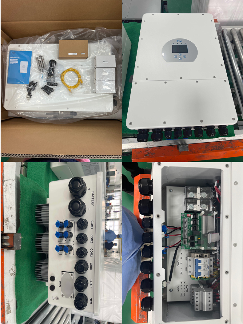 CE Approved Deye Solar Inverter 2 MPP Trackers 8kw 10kw 15kw 20kw Hybrid Solar Inverter for High Voltage Inverter